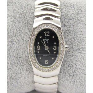 Women's SF Quartz WR Analog 20mm Dial Causal Round Bangle Watch (E516)